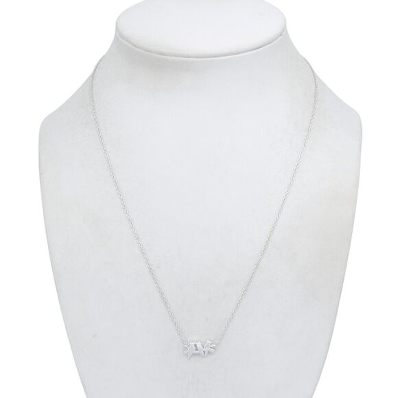 Vintage Sterling Silver 925 Minimalist Perched Bird Necklace 18" - Picture 1 of 5
